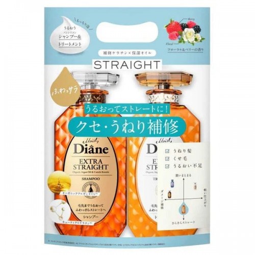 Moist Diane黛丝恩 抚平毛躁滋润顺滑摩洛哥油洗护套组 450ml+450ml 野莓果香